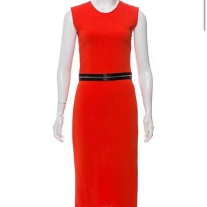 McQ Alexander McQueen Orange Sheath Dress-EUC!!